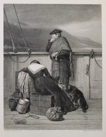 John Nicol, Lochaber No More, Steel Engraving Charles Cousen, Hess 1880s