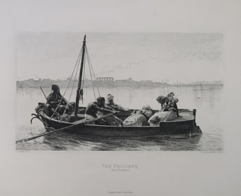 Jean-Leon Gerome, The Prisoner, Steel Engraving Frederic Laguillermie, Hess 1880s