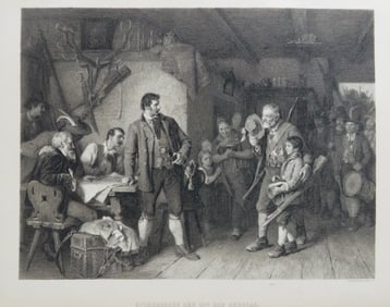 Defregger, Speckbacher & Son Andreas, 1869, Steel Engraving Sonnenleiter, Hess 1880s