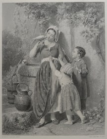 Edmond Castan, Our Pets, 1868, Steel Engraving by Thomas Brown , Hess 1880s