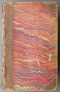 Charles Dickens, Martin Chuzzlewit, 1844, 1st Edition, Phiz illustrations: "The Life and Adventures of Martin Chuzzlewit" by Charles Dickens, with illustrations by Phiz [Hablot K. Brown]), published by Chapman and Hall, London, MDCCCXLIV (1844). First one volume hard cover