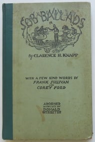 Clarence Knapp, Sob Ballads, Streeter Woodcuts, 1st Edition 1930