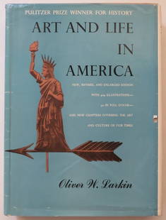 Oliver Larkin, Art & Life in America, Revised Ed., 1964, illustrated: "Art and Life in America" by Oliver W. Larkin, A New Revised & Enlarged Edition with 464 Illustrations- 30 in Full Color- And A New Chapter Covering the Art and Culture of Our Times. Published by? Hol