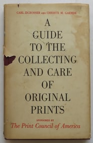 Zigrosser, Gaehde, Guide to Collecting & Care of Original Prints, 1stEd. 1979 Print
