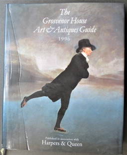 Grosvenor House Art & Antiques Guide 1996, illustrated: "The Grosvenor House Art & Antiques Guide 1996" published in association with Harpers & Queen. Important reference book for art and antiques. Dust jacket, hard boards, original dark-blue cloth with