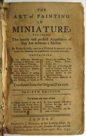 Claude Boutet, Art of Painting in Miniature, London Ed. 1752