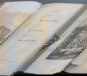Edrehi, History of Asia, Turks, Ten Tribes, Complete 1stEd. 1858, illustrated: "History of the Capital of Asia and the Turks: together with An account of the Domestic Manners of the Turks in Turkey." [Reference: Singerman 1277] bound with "An Historical Account of Ten Tribes,