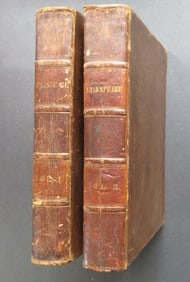 Shakespeare, Dramas & Poems 1835 Complete 2vol. 1st/1st US Dearborn Edition