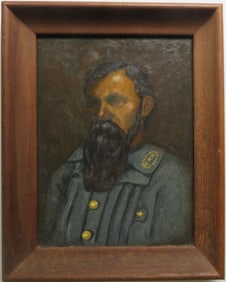 Portrait of William Mahone, Railroad Engineer & Civil War General, Painting, Framed