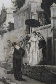 Gustave Rodolphe Boulanger, Street of the Tomb Pompeii, Photogravure, Goupil 1881