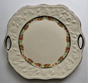 Art Deco 1920s English Brambleberry Porcelain Platter, Hopewell China, Virginia