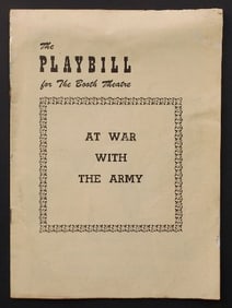 Broadway Theater Playbill, At War with the Army 1949, illustrated