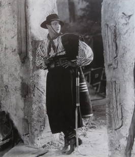 Rudolph Valentino,1924, Large Movie Still A Sainted Devil, 1990s Print: Film Still, Rudolph Valentino in a silent movie “A Sainted Devil&rdquo; (1924). High quality commercial lithographic print, 1990s, large format; c.9.1/2" x 11" [24cm x 28cm]; there are no blank marg