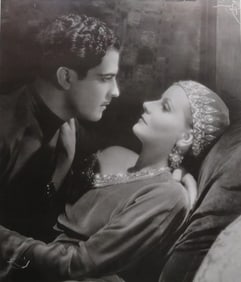 Greta Garbo & Conrad Nagel, Mysterious Lady, 1928 Large Movie Still 2, 1990s Print