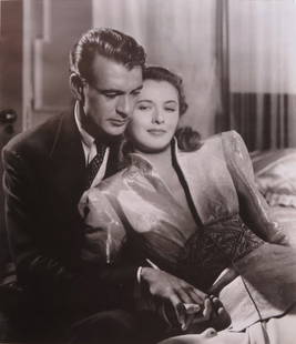 Gary Cooper & Barbara Stanwyck, Ball of Fire, 1941 Large Movie Still, 1990s: Film Still, Gary Cooper, Barbara Stanwyck in "Ball of Fire" (1941) High quality commercial lithographic print, 1990s, large format; c.9.1/2" x 11" [24cm x 28cm]; there are no blank margins; heavy stro