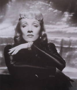 Marlene Dietrich, Manpower, 1941, Large Movie Still 1990s Print: Marlene Dietrich in the movie "Manpower" (1941). High quality commercial lithographic print, 1990s, large format; c.9.1/2" x 11" [24cm x 28cm]; there are no blank margins; heavy strong paper, blank ve