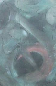 Sergey Bordachev, Space Act 1984, Painting on Paper, Signed & Dated