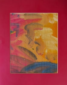 Victor Moreau, Mid-Summer, Acrylic Painting on structured Paper, 1990s
