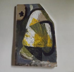 Irakli Parjiani, Abstract Composition, 1989 Mixed Media on Paper & Canvas