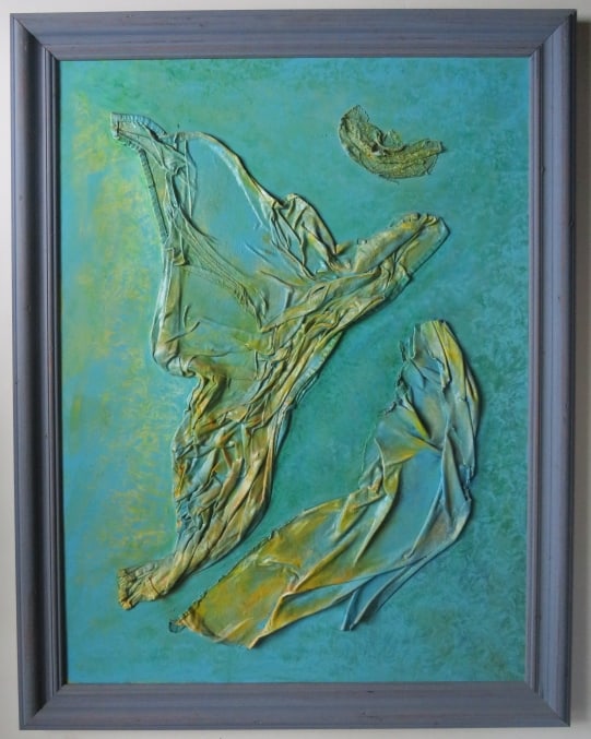 The Annunciation, Painting on Canvas, Mixed Media, Signed, 2012, Framed (1 of 7)