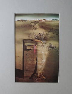 Salvador Dali, Spain, Litho Art Print 1979, Mat: "Spain" by Salvador Dalí, 1936-1938, vintage lithographic print, Taschen 1979 after the original oil painting located at the Museum Boijmans Van Beuningen in Rotterdam, Netherlands. Lithographic prin