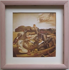 Salvador Dali, Autumnal Cannibalism, Litho Art Print 1979, Framed