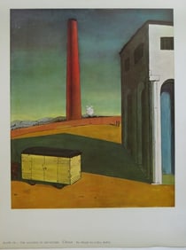 Giorgio De Chirico, The Anguish of Departure, Litho Art Print 1950s