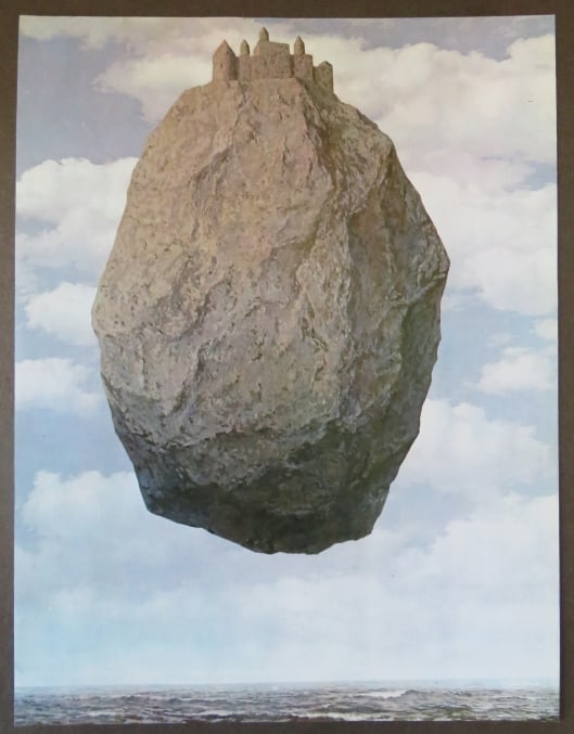 Rene Magritte, The Castle of the Pyrenees, Litho Art Print 1985 (1 of 3)