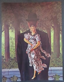 Rene Magritte, The Prepared Bouquet, 1957, Litho Art Print 1985