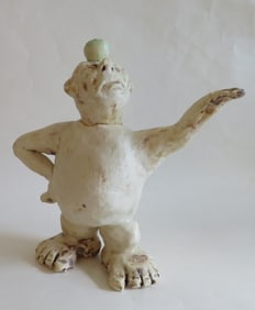 The Teapot Orator, Ceramic Sculpture, Figure, Art Pottery, 2000s