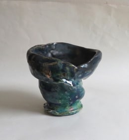 Small Abstract Ceramic  Art Vase, Bowl, Art pottery