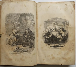 Charles Dickens, Pickwick Papers, Old Curosity Shop, illustrated, 1858