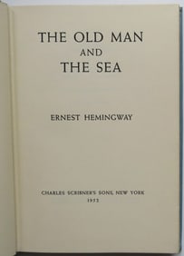 Ernest Hemingway, Old Man and the Sea, 1st/1st BOMS, 'A' Print 1952