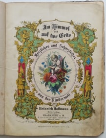 Heinrich Hoffmann, Im Himmel & Auf Der Erde, German Children Poems, illustrated