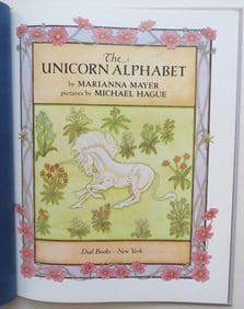 Marianna Mayer, The Unicorn Alphabet, 1st/1st Ed. 1989, Michael Hague illustrated