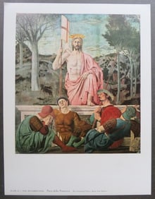 Piero della Francesca, The Resurrection, Litho Art Print 1950s