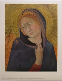 Simone Martini, The Annunciation, Litho Art Print 1950s