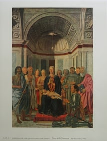 Piero della Francesca, Madonna & Child with Saints and Angels, Litho Art Print 1950s
