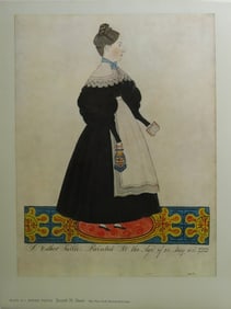 Joseph H. Davis, Esther Tuttle, Litho Art Print 1950s