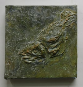 Victor Moreau, Relic, Sculptured Mixed Media on Stretched Canvas, 2000s