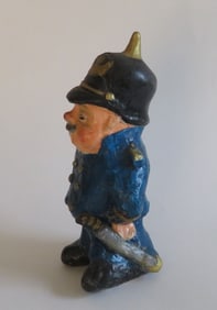 German Policeman, Sculptured & Hand Painted Figurine, 1980s
