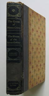 Dumas, The Count of Monte Cristo & Hawthorne, House of the Seven Gables: Two Books in One Volume: "The Count of Monte Cristo" by Alexandre Dumas. Adapted by Mabel Dodge Holmes, Head of the English Department, Kensington High School, Philadelphia, PA. with "House of the