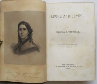 Virginia Townsend, Living & Loving, Bradley 1st Edition 1858