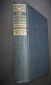 Mencken, The American Language, Revised Edition 1937