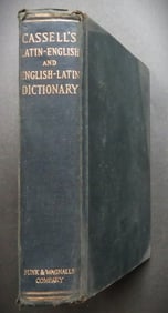 Cassel's Latin-English-Latin Dictionary, Revised Funk & Wagnaas Ed. 1920s