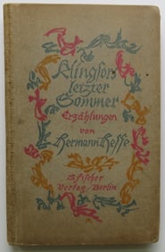 Hermann Hesse, Klingsors Letzter Sommer, Stories, German Ed. 1924