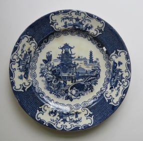 Antique Porcelain Plate, Allertons China, England, 1915-1929