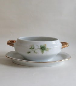 Vintage Small Sauce Porcelain Tureen, 1960s, Royal Crown Mark