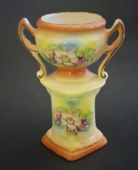 Antique 1920s Hand-Painted Art Deco Porcelain Vase Czechoslovakia (1 of 10)