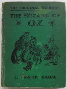 Frank Baum, The Wizard of Oz, 1st Movie Ed. 1939 illustrated: "The Wizard of Oz" - The Original Oz Book, "The New Wizard of Oz", by L. Frank Baum with pictures of W.W. Denslow, published by Bobbs-Merrill Company, first printing of the Special Movie Edition with
